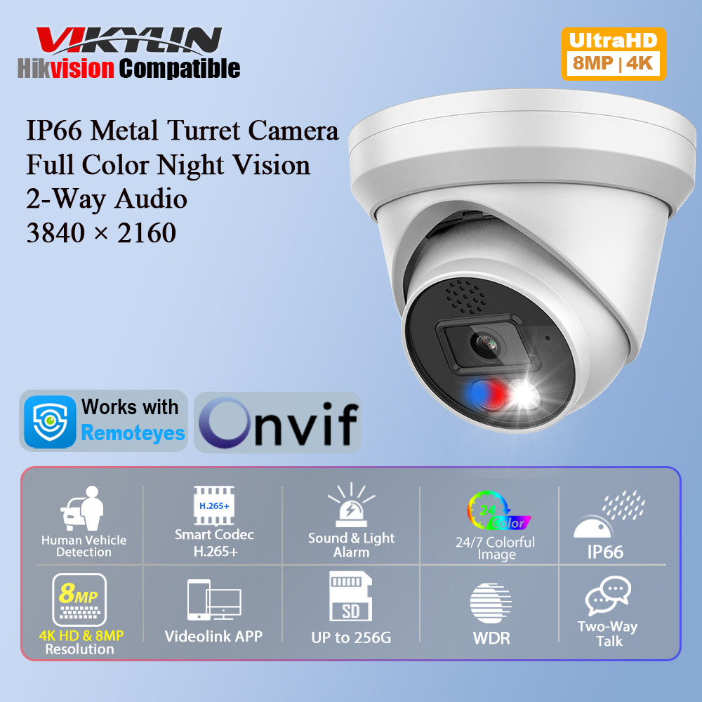 Home Improvement Videos - Vikylin 4K 8MP IP-камера с цветным